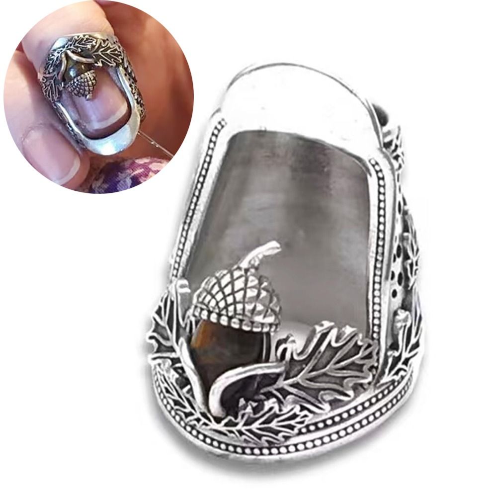Sewing Thimble Metal - Metal Open Nail Acorn Thimble DIY