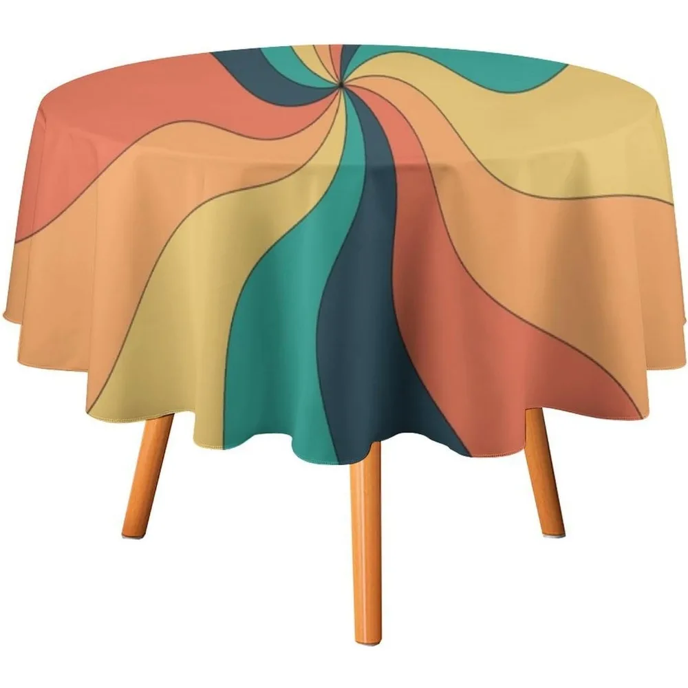 Retro Groovy Swirl Round Table - Century Textile & Sewing Supply Reviews recension och pris