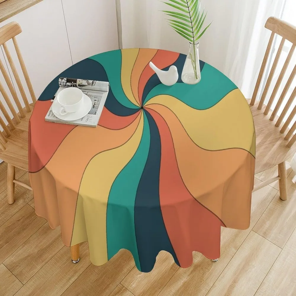 Retro Groovy Swirl Round Table - Century Textile & Sewing Supply Reviews recension och pris