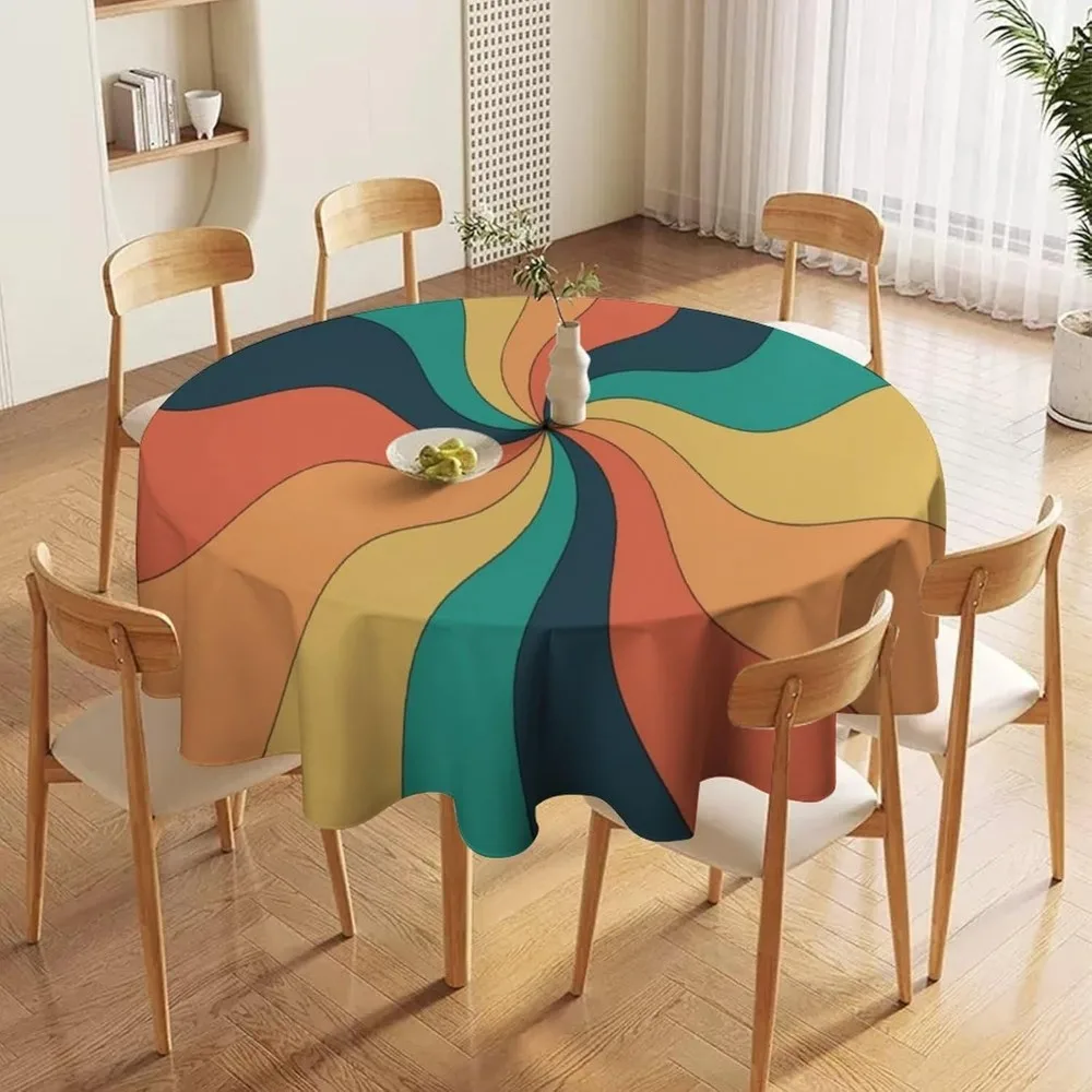 Retro Groovy Swirl Round Table - Century Textile & Sewing Supply Reviews recension och pris