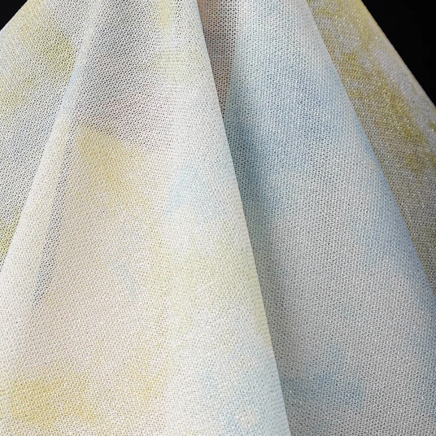 Tie Dye Knit Fabric Yellow Whi - Sewing Tie Dye recension och pris