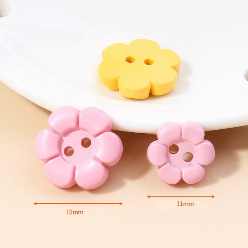 11/15mm Colorful Resin Flower  - Button Hole Cutter recension och pris