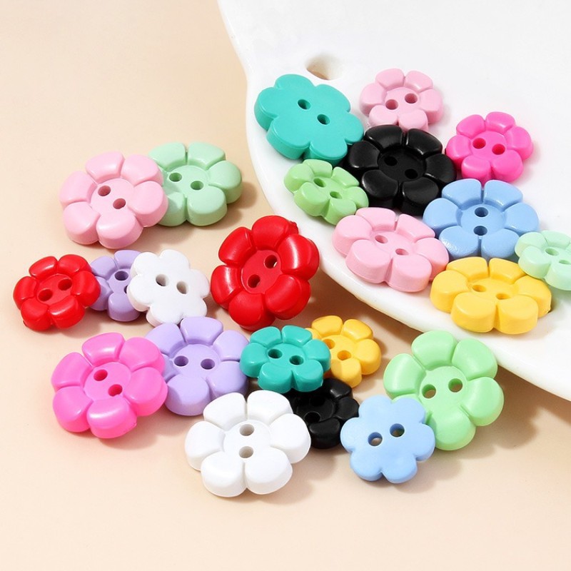 11/15mm Colorful Resin Flower  - Button Hole Cutter recension och pris