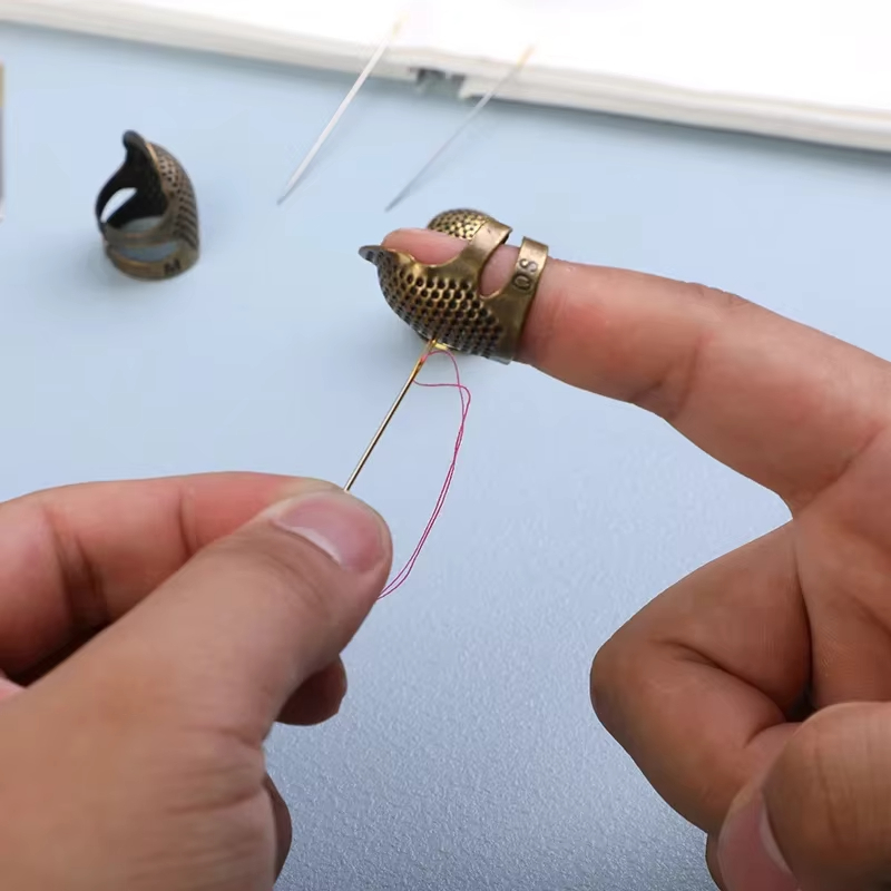 Handmade Non‑slip Embroidery A - Sewing Thimble Metal recension och pris