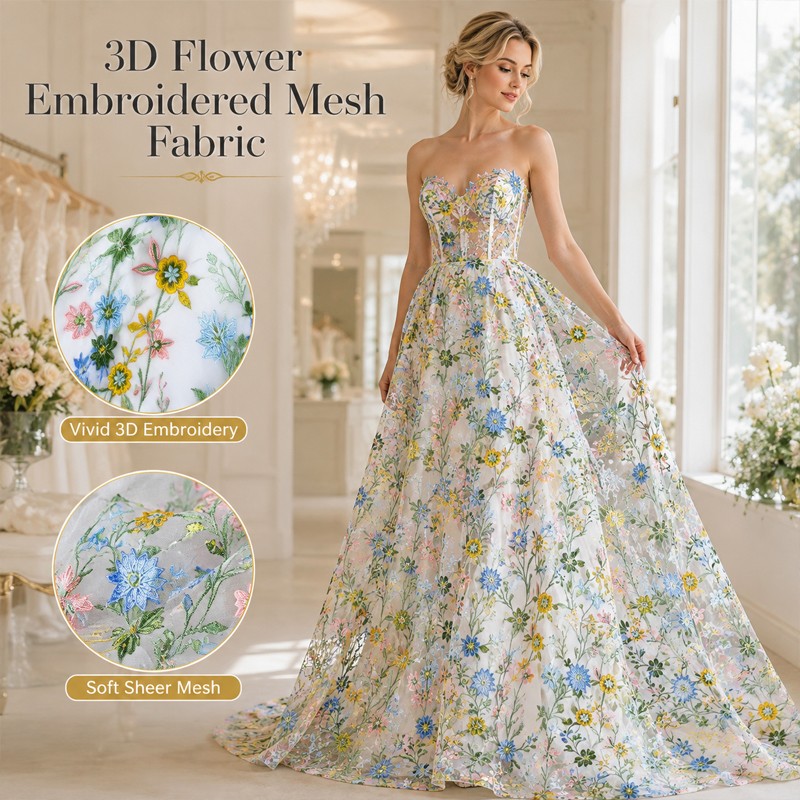 90x130cm Floral Vine Embroider - Textile And Sewing Supply recension och pris