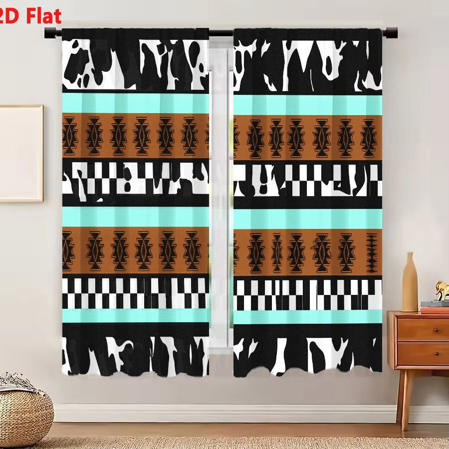 2Pcs Curtains 2D Flat Geometri - Century Textile & Sewing Supply Reviews recension och pris