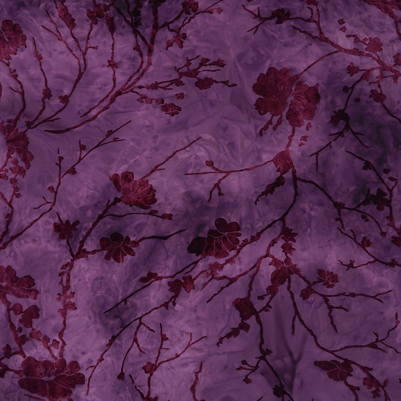 Purple Plum Blossom Flocked De - Sewing Tie Dye recension och pris
