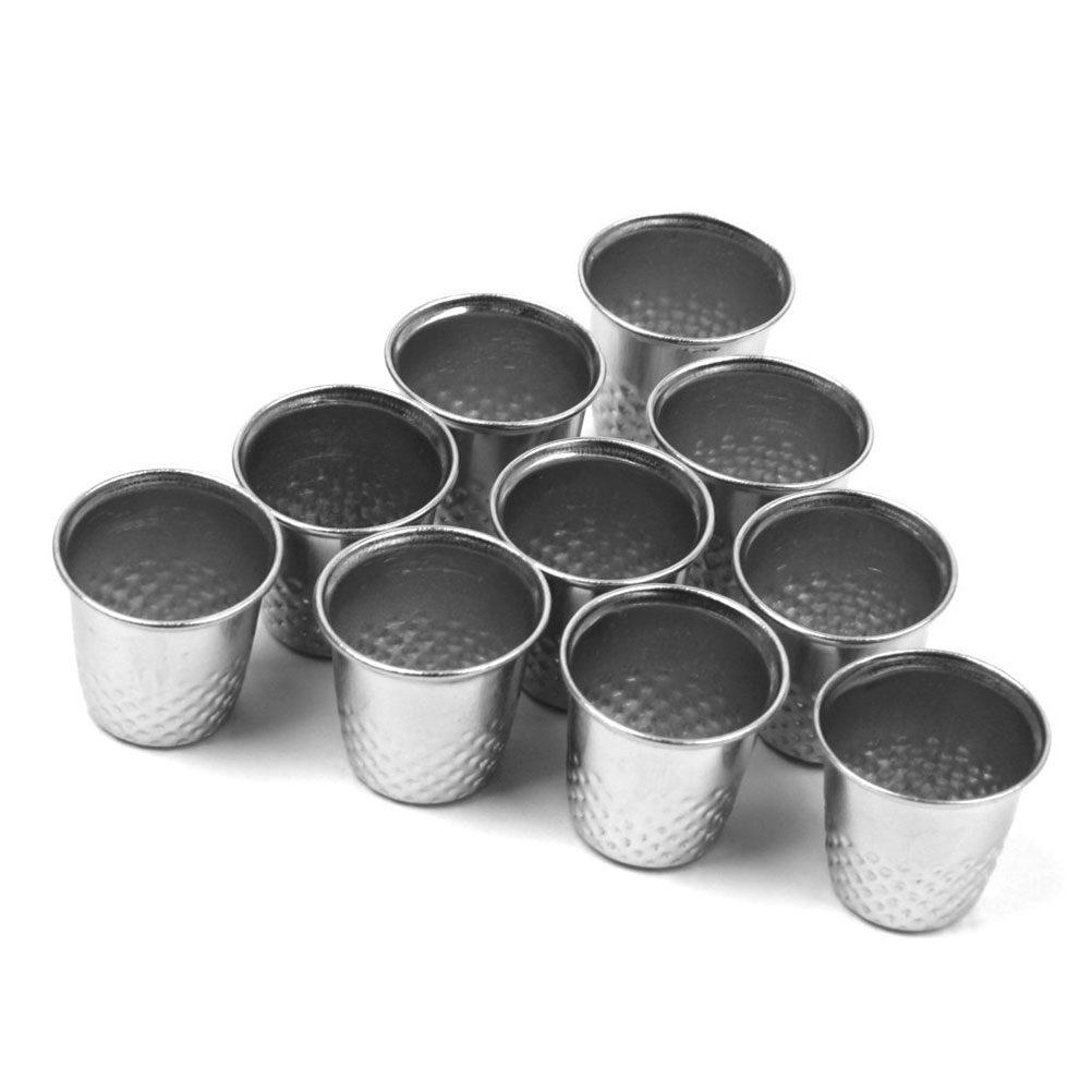 10Pcs Silver Sewing Thimble Ha - Sewing Thimble Metal recension och pris