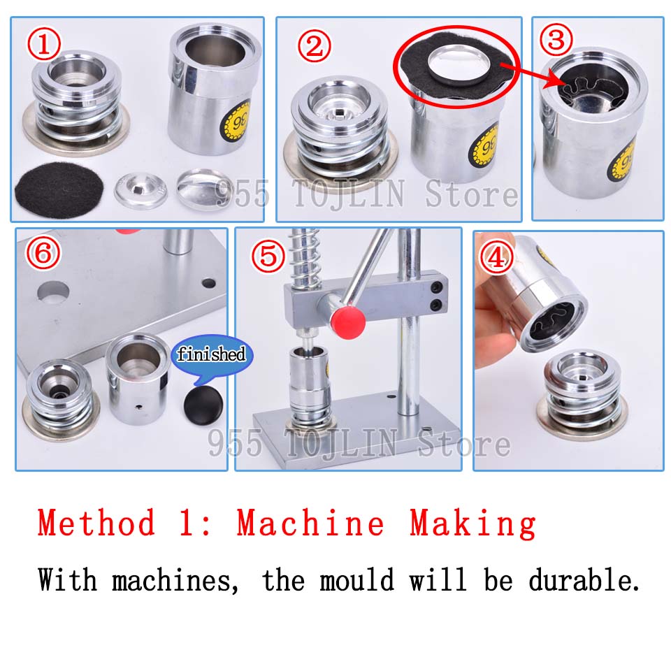 J-100Sets 16L-60L Plastic back - Button Hole Cutter recension och pris