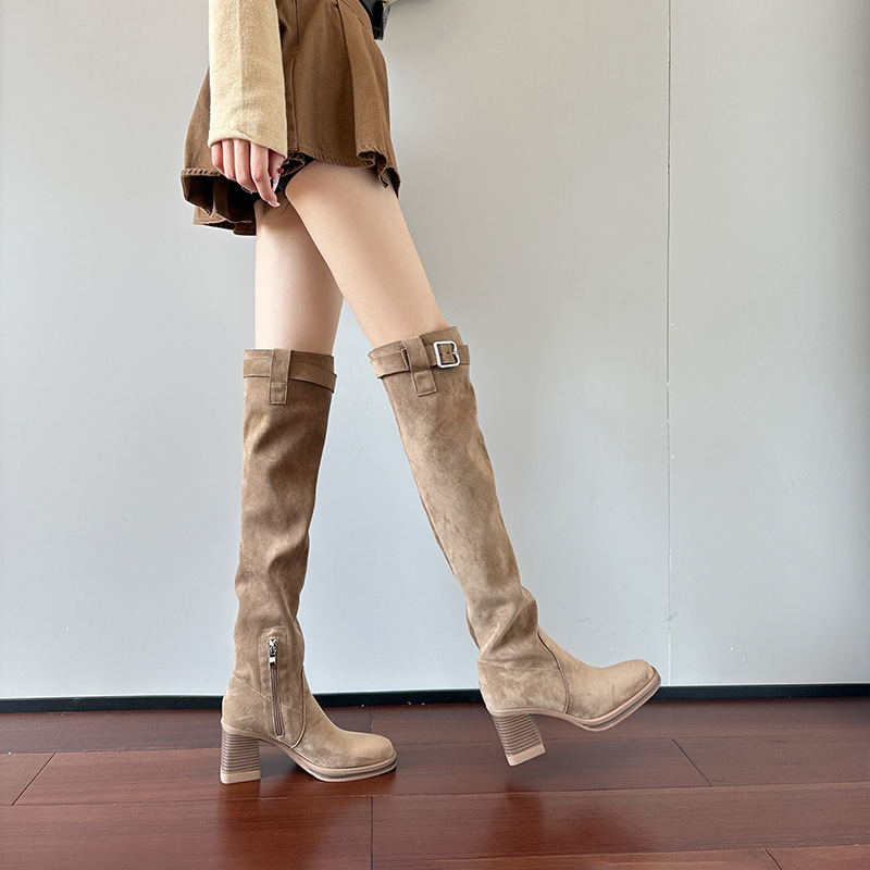 High heeled knee high boots fo - Sewing Nylon recension och pris