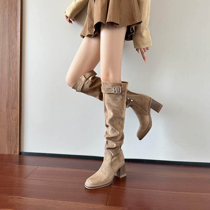 High heeled knee high boots fo - Sewing Nylon recension och pris