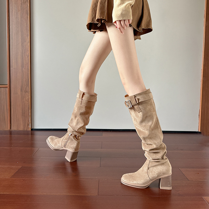 High heeled knee high boots fo - Sewing Nylon recension och pris